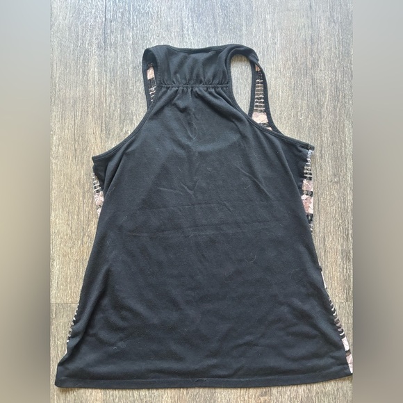 Vanity Black and Pink Striped Sequin Tank Top - Picture 4 of 5